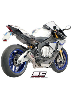 Układ wydechowy DE-CAT z tłumikiem CR-T NISKA POZYCJA SC-Project do Yamaha YZF R1 / R1M [15-17]