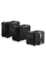 Zestaw: kufry boczne + kufer centralny TRAX ADV + stelaże SW-Motech Yamaha Tracer 7/ GT (RM55, RM56) (25-) czarne [poj.: 2 x 45l + 38l]