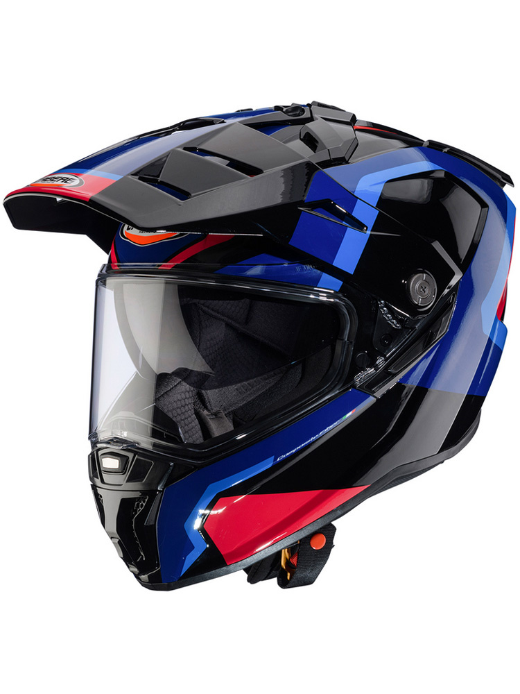 Kask adventure Caberg Tanami Scram czarno-niebiesko-czerwony