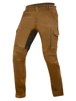 Jeansy motocyklowe TRILOBITE Acid Scrambler brązowe