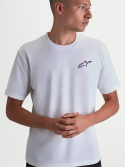 Koszulka z krótkim rękawem Alpinestars Combo Back CSF biała