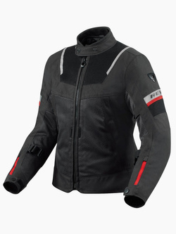 Kurtka motocyklowa damska tekstylna REV’IT! Tornado 4 H2O czarno-szara