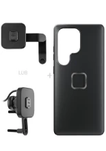 Zestaw na motocykl: etui Peak Design Mobile Everyday Clarino do smartfona Samsung Galaxy S25 Ultra + mocowanie motocykla