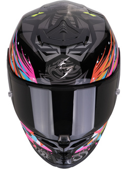 Kask integralny Scorpion Exo-R1 Evo II Air Savage czarno-niebiesko-różowy