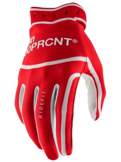 Rękawice cross 100% Ridefit biało-czerwone