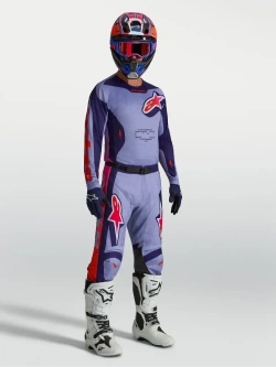 Bluza cross Alpinestars MX Racer Air Hunt fioletowo-różowa