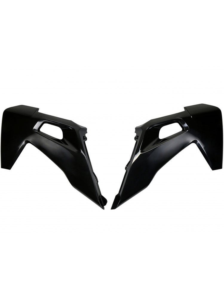 Osłony chłodnicy UFO do Husqvarna TC 125/250 (19-22), TE 150 (20-), TE-TX 250/300 (20-), FC 250/350/450 (19-22), FE 250/350/450/501 (20-) czarne