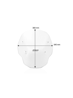 Szyba motocyklowa WRS Enduro do BMW R 1300 GS (23-)/ Adventure (24-) przezroczysta