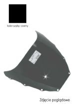 Szyba motocyklowa MRA oryginalny kształt "O" Kawasaki ZX 9 R (98-99) czarna