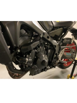 Crash pady ramy motocykla Womet-Tech Evos czarne [z zestawem montażowym]
