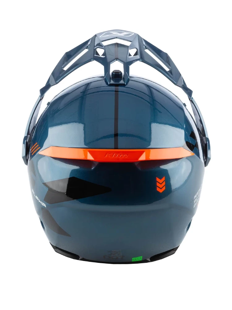 Kask adventure Klim X1 Alpha niebiesko-pomarańczowy