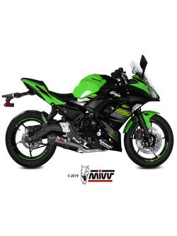 Pełny układ wydechowy (Oval) MIVV do Kawasaki Ninja 650 / Z 650 (17-) carbon