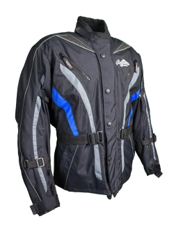 Kurtka motocyklowa tekstylna Modeka Outback Travelling Gear czarno-niebieska