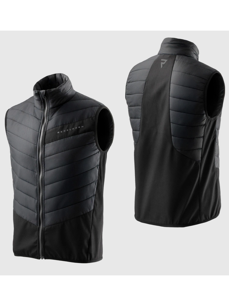 Kurtka motocyklowa tekstylna Rebelhorn Hardy 3.0 czarno-szaro-czerwona