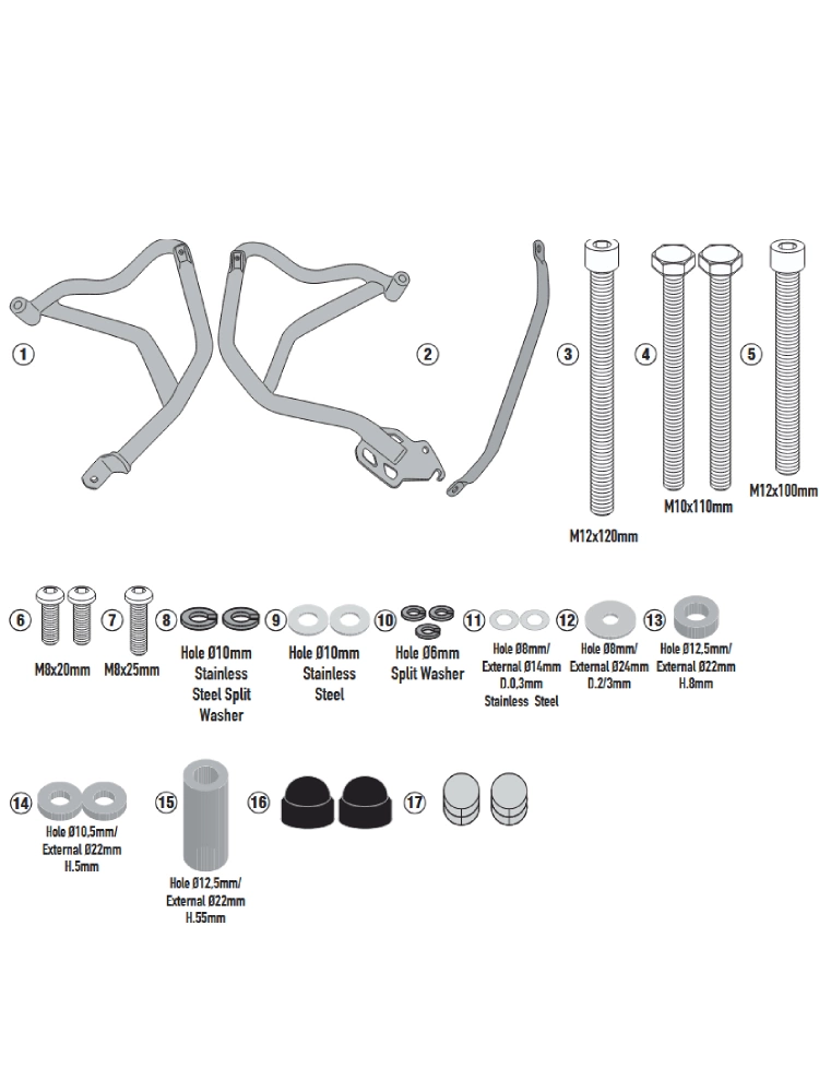 Gmole silnika Kappa BMW F 900 XR (20-) czarne