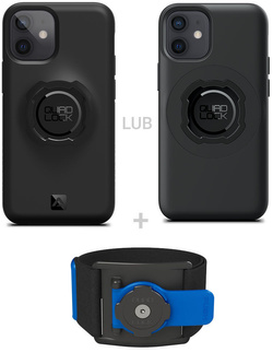 Zestaw do biegania: etui na telefon iPhone 12 mini + opaska sportowa Quad Lock