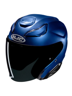 Kask otwarty HJC F31 Solid Semi Flat niebieski