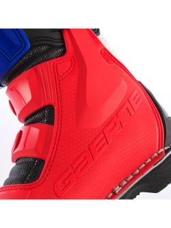 Buty enduro dziecięce Gaerne GX-J czerwono-biało-niebieskie
