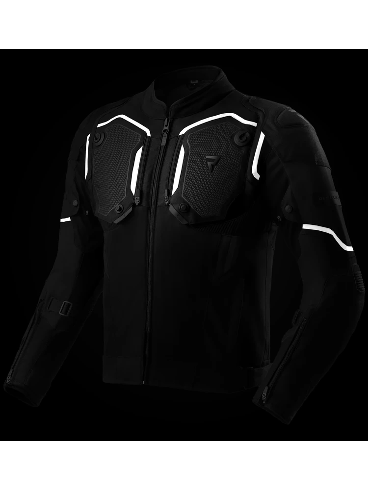 Kurtka motocyklowa tekstylna Rebelhorn Borg II czarna