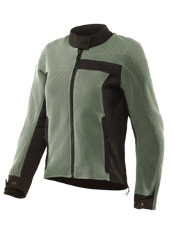 Kurtka motocyklowa damska tekstylna Dainese Lisbona Air Tex zielono-czarna