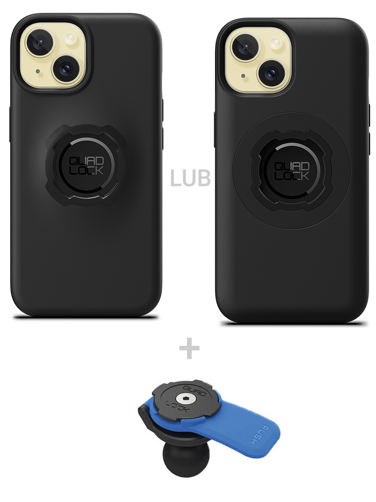 Zestaw: etui na telefoniPhone 15 oraz uchwyt kulowy Quad Lock