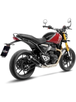 Tłumik motocyklowy LeoVince GP One Triumph Speed 400 (24-)/ Scrambler 400X (24-) stalowy [z homologacją] czarny