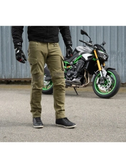 Jeansy motocyklowe 4SR Tourismo zielone