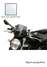 Szyba motocyklowa MRA Touring "T" Ducati Monster 696/796/1100 (08-14) przeźroczysta
