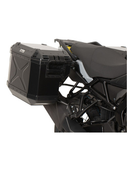 Zestaw: kufry boczne + stelaże Hepco&Becker Xplorer Cutout Suzuki V-Strom 800 (24-) czarne
