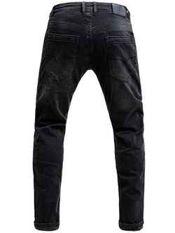 Spodnie motocyklowe jeansowe John Doe Ironhead - XTM czarne