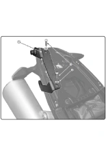 Zestaw montażowy GIVI do zamocowania T681 bez stelaża centralnego 780FZ Ducati Monster 696/ 795/ 1100 (08-14)