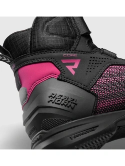 Buty motocyklowe Rebelhorn Core czarno-różowe