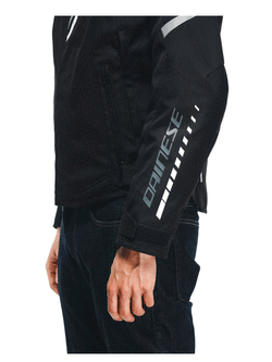 Kurtka motocyklowa tekstylna Dainese Veloce D-Dry czarno-szaro-biała