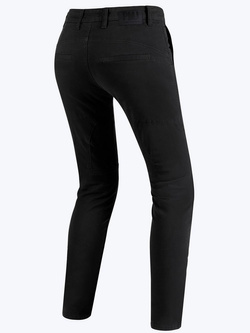 Jeansy motocyklowe damskie PMJ Santiago czarne