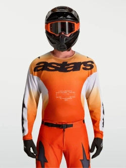 Bluza cross Alpinestars MX Racer Amber biało-czarno-czerwona