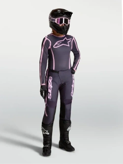 Spodnie cross damskie Alpinestars MX Stella Fluid Apex V2 różowe