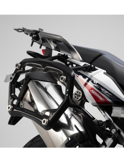 Zestaw: kufry boczne + kufer centralny + stelaże TRAX ADV do motocykla Honda CRF1000L Africa Twin (18-) czarne