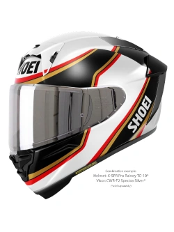 Kask integralny Shoei X-SPR PRO Rainey TC-10 czarno-biało-złoty