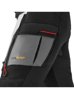 Spodnie motocyklowe damskie tekstylne Shima Tracker czarno-jasnoszare