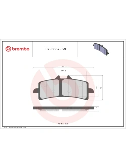 Klocki hamulcowe Brembo Genuine Ducati Desert X/ Diavel/ Monster (wybrane modele) [na przód, kpl. na 1 tarczę]