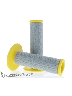 Manetki motocyklowe Barkbusters szaro-żółte