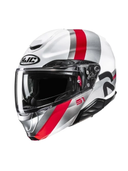 Kask szczękowy HJC RPHA 91 Fensh biało-czerwony