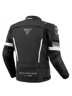 Kurtka motocyklowa tekstylna Shima Solid 2.0 czarno-biała