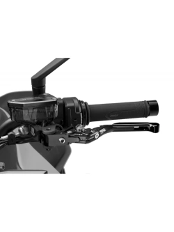 Regulowana dźwignia sprzęgła PUIG 4.0 Evo z zawiasem 90 stopni [przedłużana] czarna