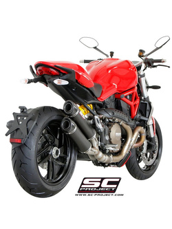 Podwójny tłumik SC-Project GP-Tech Carbon (Slip on) - Ducati Monster 1200 / S [14-16]