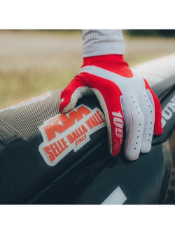 Rękawice cross 100% iTrack czerwone