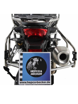 Stelaż boczny do kufrów Cutout Xplorer 40/37 Hepco&Becker do BMW F 850 GS Adventure (19-23) stal nierdzewna