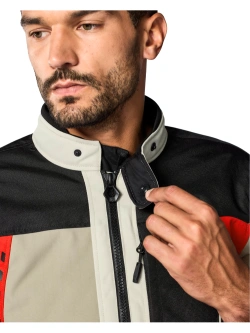 Kurtka motocyklowa tekstylna REV’IT! Convergent H2O brązowo-czerwona
