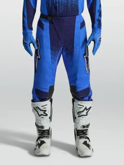 Spodnie cross Alpinestars MX Techstar Swan niebieskie