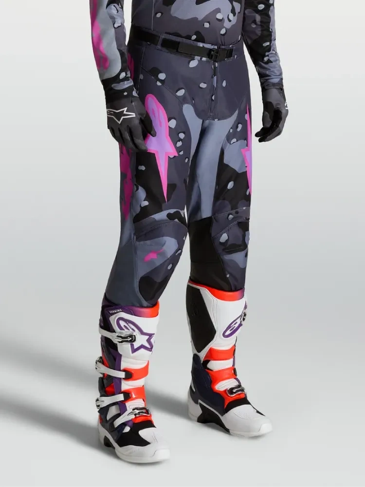 Spodnie cross Alpinestars MX Racer Lone szaro-fioletowe